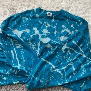 bleach dyed nike crew neck